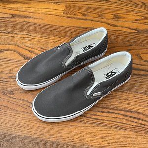 Vans Classic Slip On - Grey Charcoal Size 12 Men's NWOT